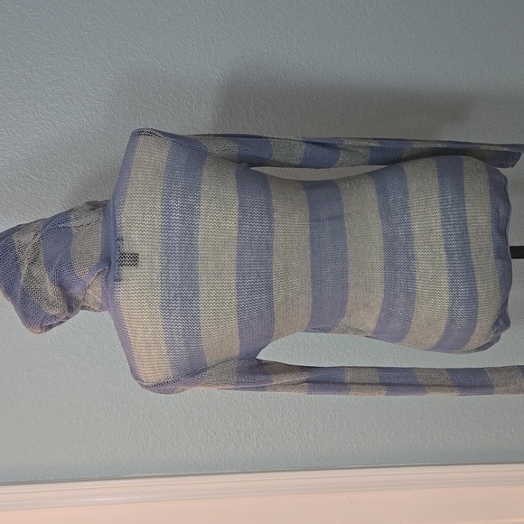 TOMMY BAHAMA Zippered Hoodie Cardigan Linen Blend Lightweight SZ Small Blue Gray - Picture 8 of 14